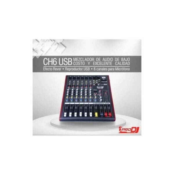 Mezcladora CH6 USB PRO DJ - Image 3